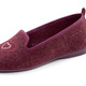 Hausschuhe - Laurina, klassische Damen-Hausschuhe, mit herausnehmbarem Fußbett, in Größe 036 bis 042, in Farbe BORDEAUX – Farbe BORDEAUX – Ansicht 1