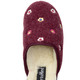 Hausschuhe - Gefütterte Damen-Hausschuhe, mit Schurwolle, in Größe 036 bis 042, in Farbe BORDEAUX – Farbe BORDEAUX – Ansicht 2