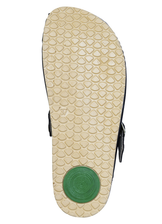 Hausschuhe - Mubb, klassische Damen-Hausschuhe, Weite H, mit Lammfell, in Größe 036 bis 042, in Farbe SCHWARZ Ansicht 3