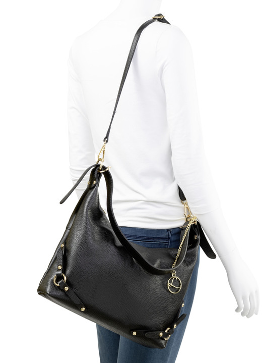 Taschen - Laurina, Tasche, Damen, mit abnehmbarem, verstellbarem Umhängeriemen, in Farbe SCHWARZ Ansicht 3