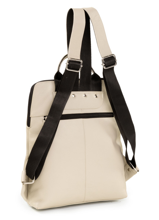 Taschen - Laurina, Rucksack, Damen, mit zwei verstellbaren Umhängeriemen, in Farbe KIESEL Ansicht 2