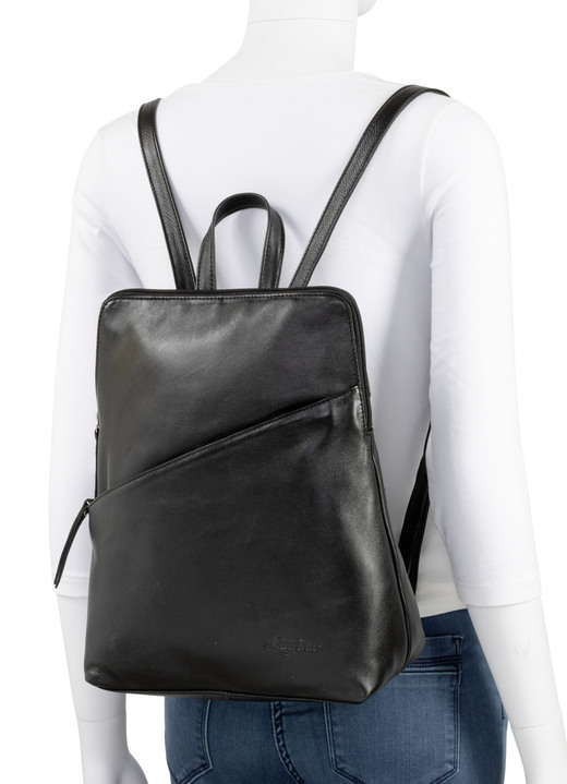 Taschen - Laurina, Rucksack, Damen, mit zwei verstellbaren Umhängeriemen, in Farbe KIESEL Ansicht 6