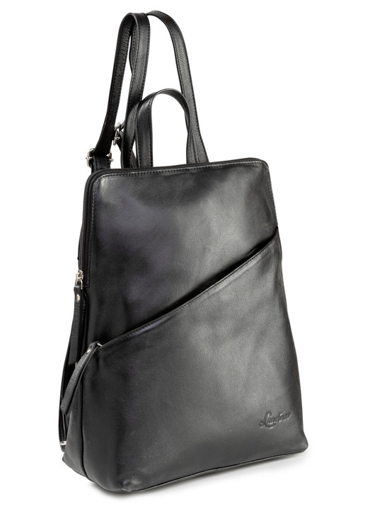 Taschen - Laurina, Rucksack, Damen, mit zwei verstellbaren Umhängeriemen, in Farbe KIESEL Ansicht 4