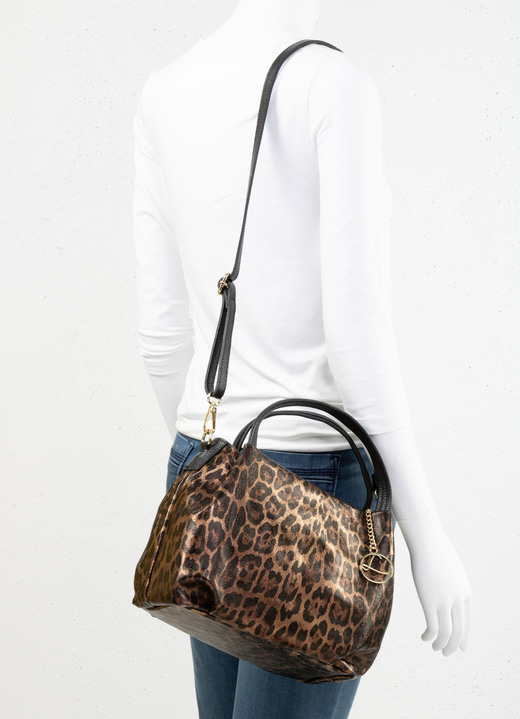 Taschen - Laurina, Tasche, Damen, mit abnehmbarem, verstellbarem Umhängeriemen, in Farbe SCHWARZ-BRONZE Ansicht 3