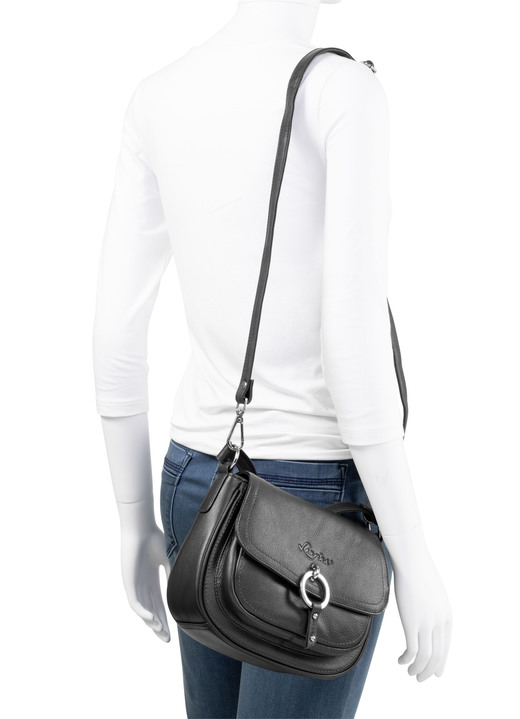 Taschen - Laurina, Tasche, Damen, verstellbarer Umhängeriemen, in Farbe SCHWARZ Ansicht 3