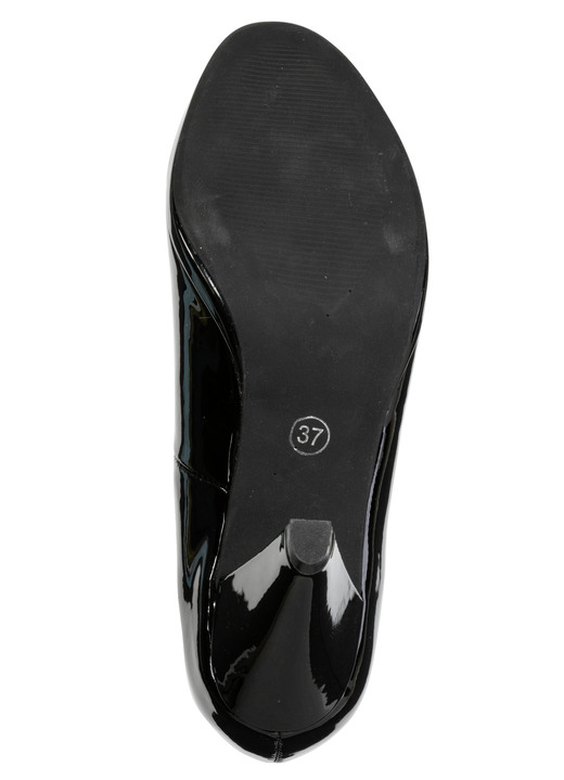 Pumps & Ballerina - Andrea Conti, schicke Damen-Pumps, aus glänzendem Lackmaterial, in Größe 036 bis 042, in Farbe SCHWARZ Ansicht 3