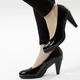 Pumps & Ballerina - Andrea Conti, schicke Damen-Pumps, aus glänzendem Lackmaterial, in Größe 036 bis 042, in Farbe SCHWARZ – Farbe SCHWARZ – Ansicht 5