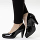 Pumps & Ballerina - Andrea Conti, schicke Damen-Pumps, aus glänzendem Lackmaterial, in Größe 036 bis 042, in Farbe BORDEAUX – Farbe SCHWARZ – Ansicht 4