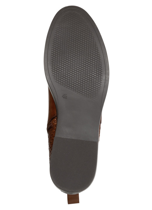 Stiefel & Stiefeletten - ELENA EDEN, schicke Damen-Stiefeletten, Winterschuhe, Weite G, mit Reißverschluss, in Größe 3 1/2 bis 8, in Farbe COGNAC Ansicht 3