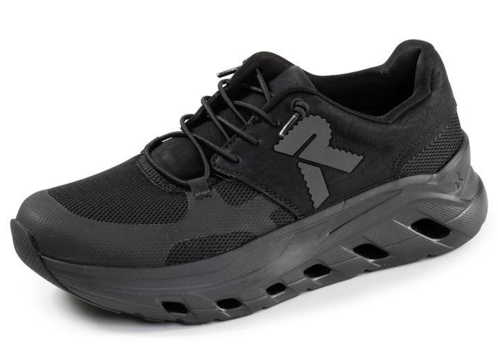 Slipper & Schnürschuhe - Rieker, sportive Damen-Sneaker, Weite G, mit herausnehmbarem Fußbett, in Größe 036 bis 042, in Farbe SCHWARZ Ansicht 1