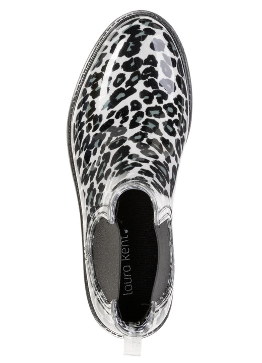 Stiefel & Stiefeletten - LAURA KENT, trendige Regenstiefeletten, mit herausnembarer Textileinlage, in Größe 036 bis 041, in Farbe SCHWARZ-EISGRAU Ansicht 2