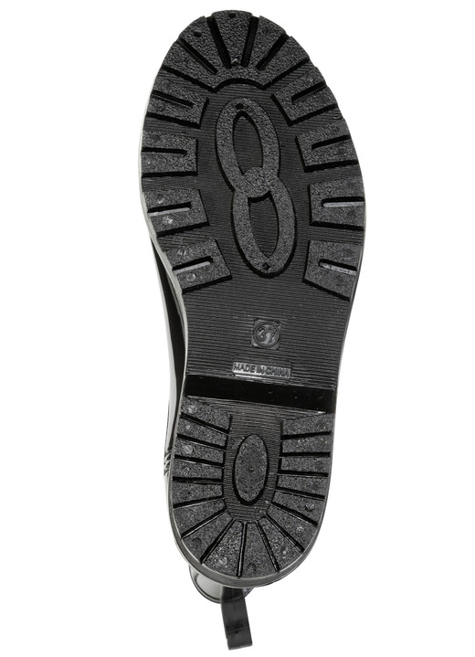 Stiefel & Stiefeletten - LAURA KENT, trendige Regenstiefeletten, mit herausnembarer Textileinlage, in Größe 036 bis 041, in Farbe SCHWARZ-EISGRAU Ansicht 6