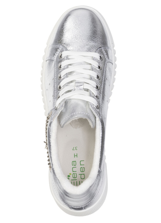 Komfortschuhe - ELENA EDEN, stylische Damen-Sneaker, Weite G, herausnehmbares Fußbett, in Größe 036 bis 042, in Farbe SILBER Ansicht 2