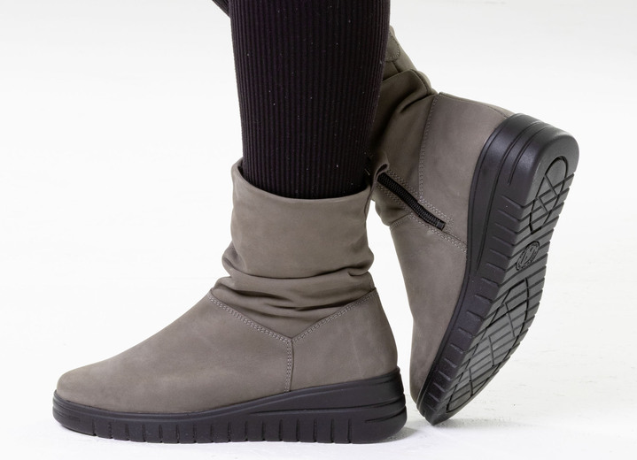 Mode - ELENA EDEN, bequeme Damen-Stiefeletten, Weite H, mit herausnehmbarem Fußbett, in Größe 036 bis 042, in Farbe SCHWARZ Ansicht 8