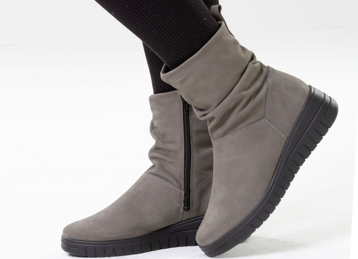 Mode - ELENA EDEN, bequeme Damen-Stiefeletten, Weite H, mit herausnehmbarem Fußbett, in Größe 036 bis 042, in Farbe SCHWARZ Ansicht 7