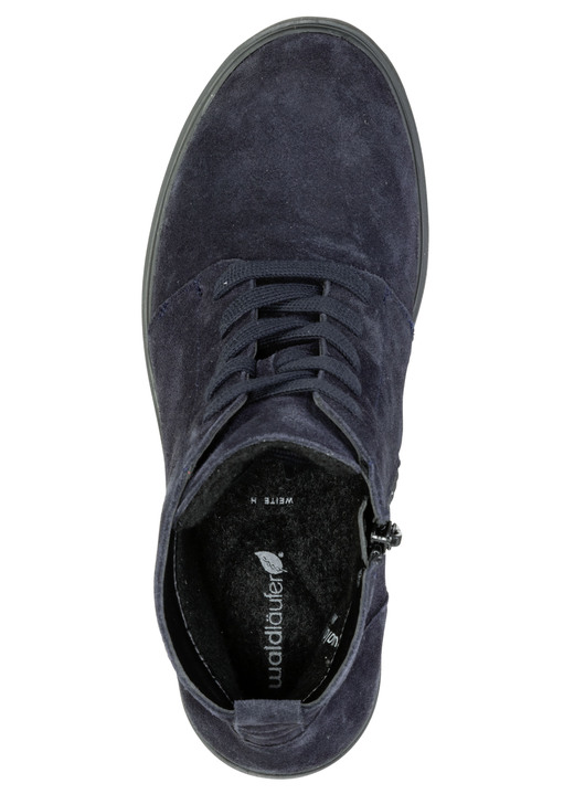 Stiefel & Stiefeletten - Waldläufer, bequeme Damen-Stiefeletten, Winterschuhe, Weite H, mit herausnehmbarem Fußbett, in Größe 3 1/2 bis 8, in Farbe MARINE Ansicht 2