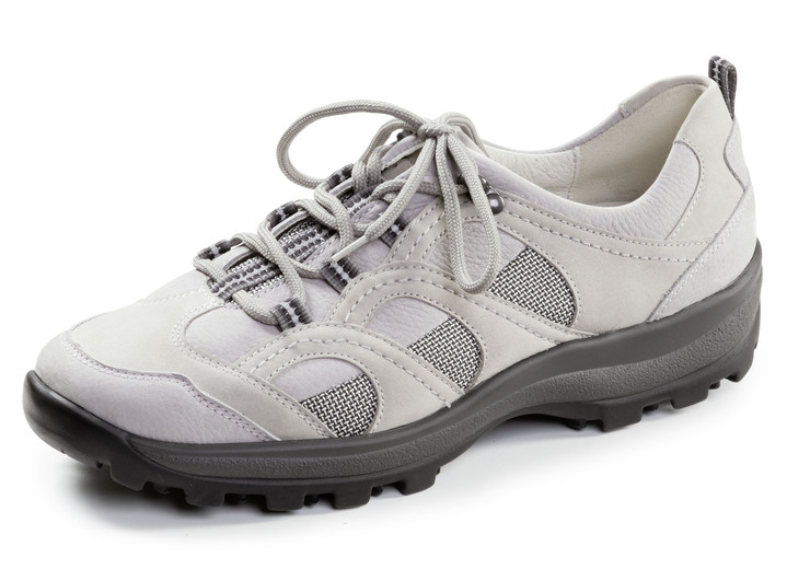 Komfortschuhe - Waldläufer, sportliche Damen-Schnürschuhe, Weite H, mit herausnehmbarem Fußbett, in Größe 4 1/2 bis 9, in Farbe MARINE-GRAU Ansicht 11