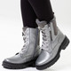 Stiefel & Stiefeletten - Waldläufer, gefütterte Damen-Stiefeletten, Winterschuhe, Weite H, mit Lammfell, in Größe 3 1/2 bis 8, in Farbe SCHWARZ – Farbe ALTSILBER – Ansicht 4