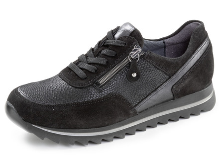Waldläufer, bequeme Damen-Sneaker, Weite H, mit herausnehmbarem Fußbett