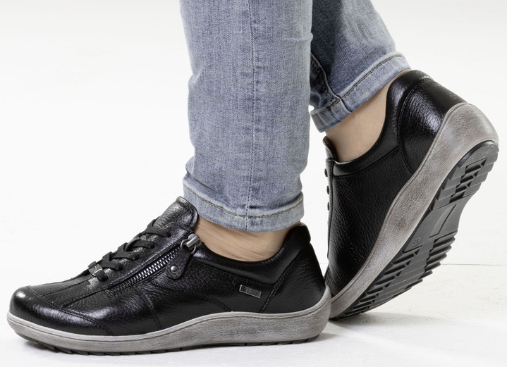 Slipper & Schnürschuhe - ELENA EDEN, atmungsaktive Damen-Sneaker, Weite H, mit herausnehmbarem Fußbett, in Größe 036 bis 042, in Farbe SCHWARZ Ansicht 4