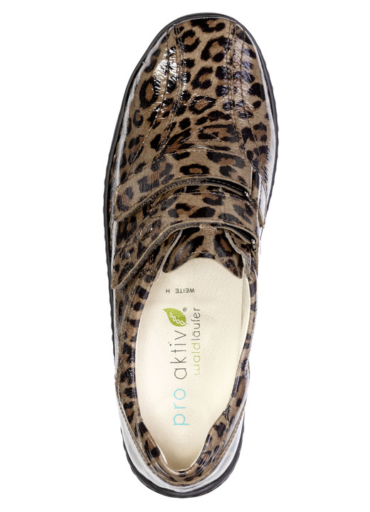 Komfortschuhe - Waldläufer, bequeme Damen-Slipper, Weite H, mit herausnehmbarem Fußbett, in Größe 3 1/2 bis 8, in Farbe BRAUN-SCHWARZ Ansicht 2