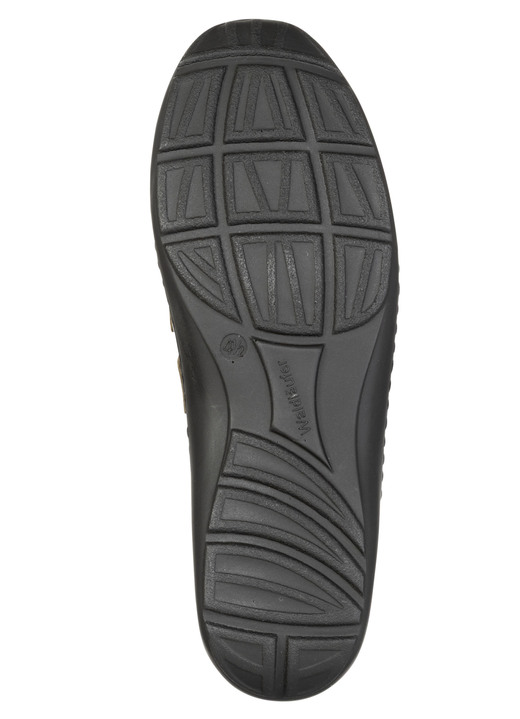 Komfortschuhe - Waldläufer, bequeme Damen-Slipper, Weite H, mit herausnehmbarem Fußbett, in Größe 3 1/2 bis 8, in Farbe BRAUN-SCHWARZ Ansicht 3