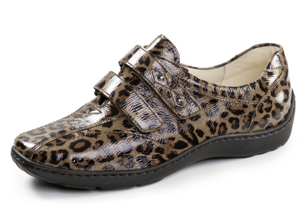 Waldläufer, bequeme Damen-Slipper, Weite H, mit herausnehmbarem Fußbett