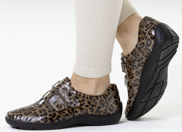 Komfortschuhe - Waldläufer, bequeme Damen-Slipper, Weite H, mit herausnehmbarem Fußbett, in Größe 3 1/2 bis 8, in Farbe DUNKELBLAU Ansicht 36