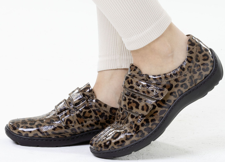 Komfortschuhe - Waldläufer, bequeme Damen-Slipper, Weite H, mit herausnehmbarem Fußbett, in Größe 3 1/2 bis 8, in Farbe DUNKELBLAU Ansicht 35