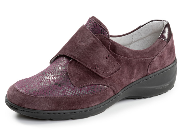 Slipper & Schnürschuhe - Waldläufer, bequeme Damen-Slipper, Weite K, mit herausnehmbarem Fußbett, in Größe 4 bis 8 1/2, in Farbe SCHWARZ Ansicht 4