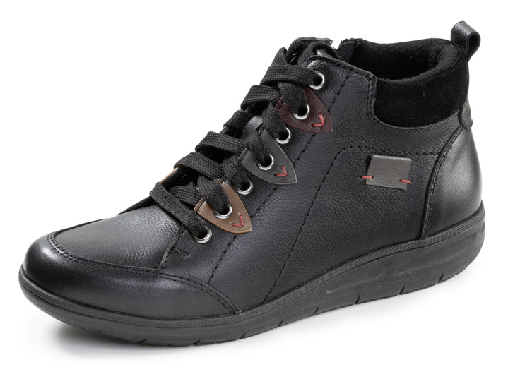 Stiefel & Stiefeletten - ELENA EDEN, bequeme Damen-Boots, Weite H, mit herausnehmbarem Fußbett, in Größe 036 bis 042, in Farbe SCHWARZ Ansicht 1