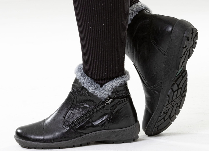 Stiefel & Stiefeletten - ELENA EDEN, gefütterte Damen-Boots, Winterschuhe, Weite G, mit herausnehmbarem Fußbett, in Größe 036 bis 042, in Farbe SCHWARZ Ansicht 4