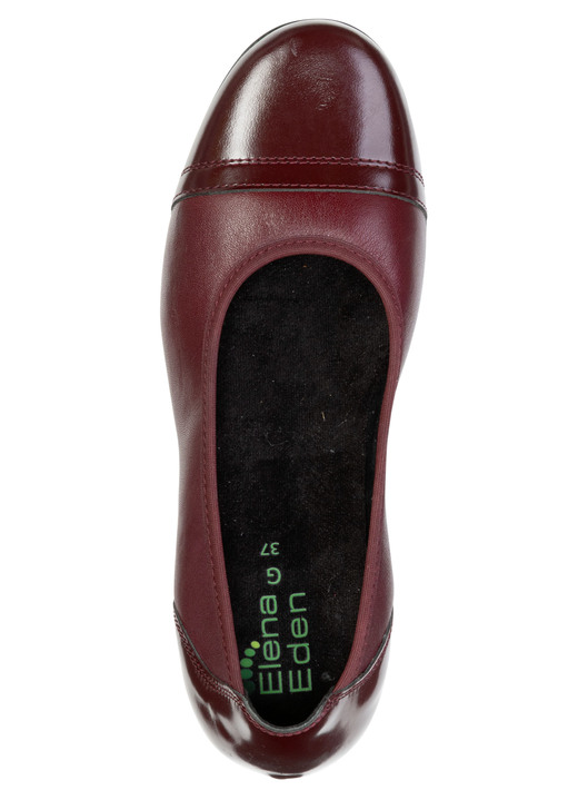 Komfortschuhe - ELENA EDEN, klassische Damen-Ballerinas, Weite G, mit herausnehmbarem Fußbett, in Größe 036 bis 042, in Farbe WEISS Ansicht 8