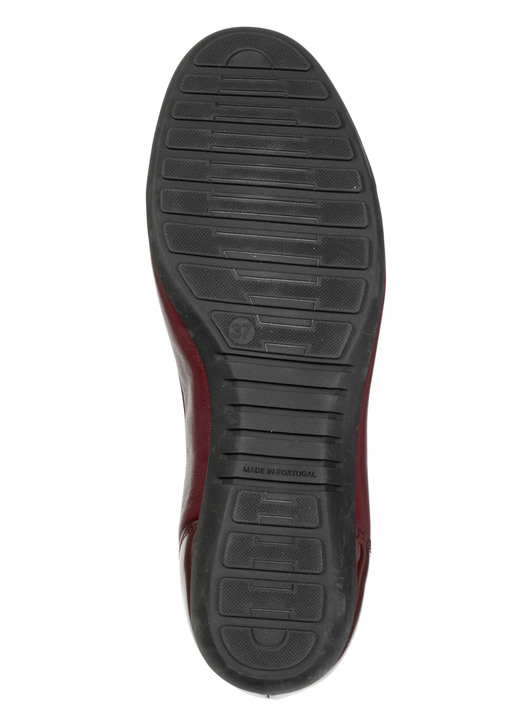 Komfortschuhe - ELENA EDEN, klassische Damen-Ballerinas, Weite G, mit herausnehmbarem Fußbett, in Größe 036 bis 042, in Farbe BURGUND Ansicht 3