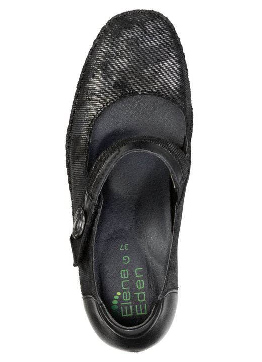 Komfortschuhe - ELENA EDEN, schicke Damen-Pumps, Weite G, mit herausnehmbarem Fußbett, in Größe 036 bis 042, in Farbe SCHWARZ Ansicht 2