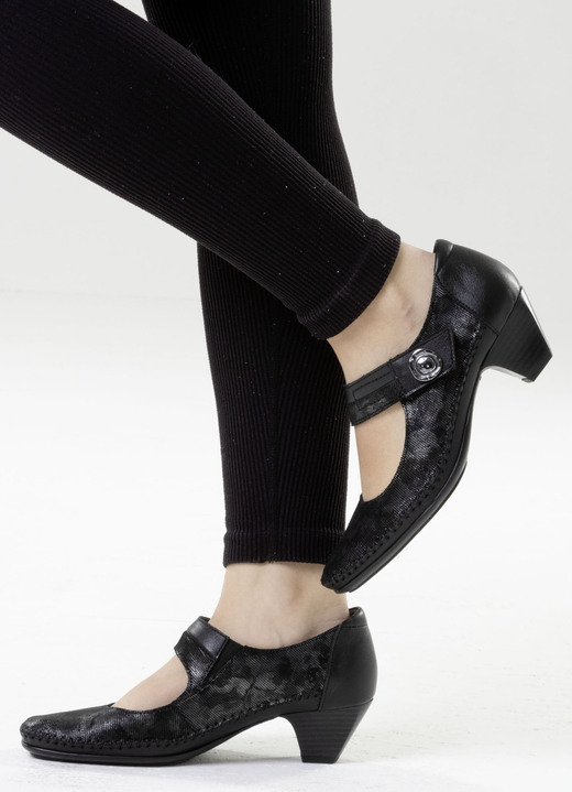 Komfortschuhe - ELENA EDEN, schicke Damen-Pumps, Weite G, mit herausnehmbarem Fußbett, in Größe 036 bis 042, in Farbe ECRU Ansicht 8