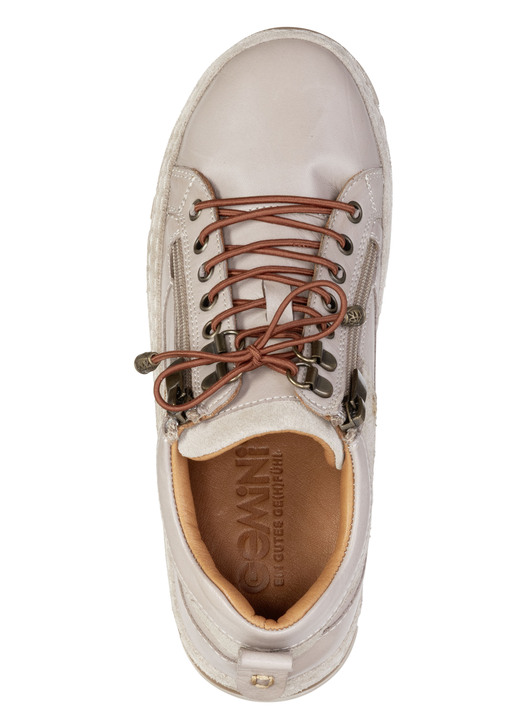 Slipper & Schnürschuhe - Gemini, schicke Damen-Schnürschuhe, Weite G, mit herausnehmbarem Fußbett, in Größe 036 bis 042, in Farbe KIESEL Ansicht 2