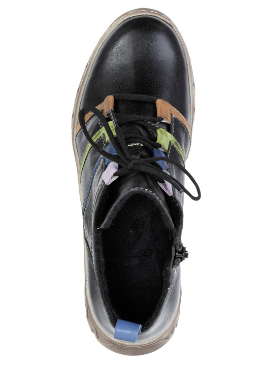 Stiefel & Stiefeletten - Gemini, trendige Damen-Stiefeletten, Winterschuhe, Weite G, mit herausnehmbarem Fußbett, in Größe 036 bis 042, in Farbe SCHWARZ-BUNT Ansicht 2