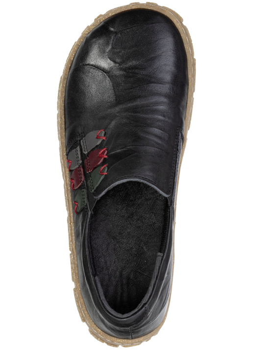 Slipper & Schnürschuhe - ELENA EDEN, bequeme Damen-Barfußschuhe, Weite G, mit herausnehmbarem Fußbett, in Größe 036 bis 042, in Farbe SCHWARZ Ansicht 2