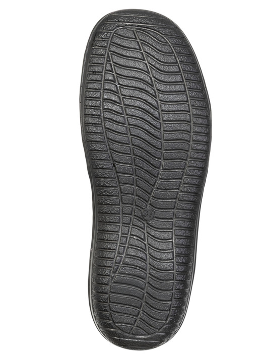 Komfortschuhe - ELENA EDEN, bequeme Damen-Slipper, Weite G, mit herausnehmbarem Fußbett, in Größe 036 bis 042, in Farbe SCHWARZ Ansicht 7