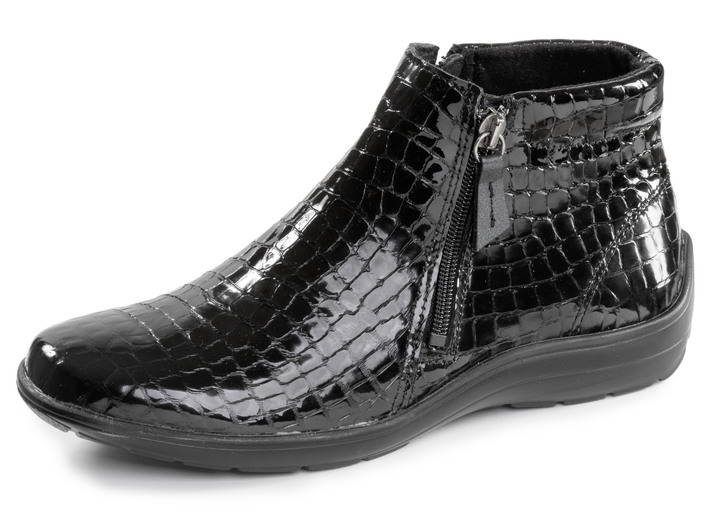 Stiefel & Stiefeletten - ELENA EDEN, komfortable Damen-Stiefeletten, Weite H, mit herausnehmbarem Fußbett, in Größe 035 bis 042, in Farbe SCHWARZ Ansicht 1