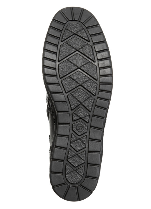 Mode - ELENA EDEN, komfortable Damen-Boots, Weite H, mit herausnehmbarem Fußbett, in Größe 036 bis 042, in Farbe SCHWARZ Ansicht 3