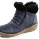 Stiefel & Stiefeletten - ELENA EDEN, gefütterte Damen-Boots, Winterschuhe, Weite G, mit herausnehmbarem Fußbett, in Größe 036 bis 042, in Farbe SCHWARZ – Farbe MARINE – Ansicht 1