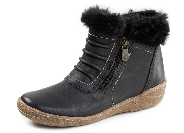 Stiefel & Stiefeletten - ELENA EDEN, gefütterte Damen-Boots, Winterschuhe, Weite G, mit herausnehmbarem Fußbett, in Größe 036 bis 042, in Farbe SCHWARZ Ansicht 1