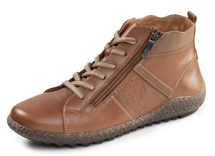 Stiefel & Stiefeletten - ELENA EDEN, bequeme Damen-Boots, Weite G, mit herausnehmbarem Fußbett, in Größe 035 bis 042, in Farbe GRAU-ALTSILBER Ansicht 7