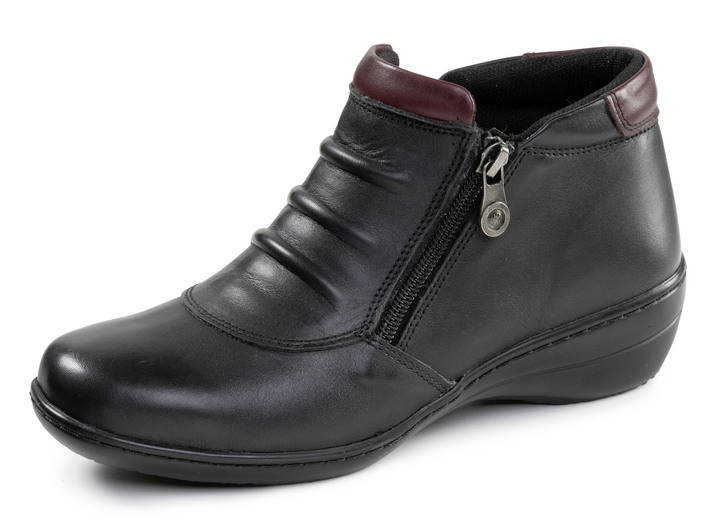 Stiefel & Stiefeletten - ELENA EDEN, bequeme Damen-Boots, Weite H, mit herausnehmbarem Fußbett, in Größe 036 bis 042, in Farbe GRAU-SCHWARZ Ansicht 4