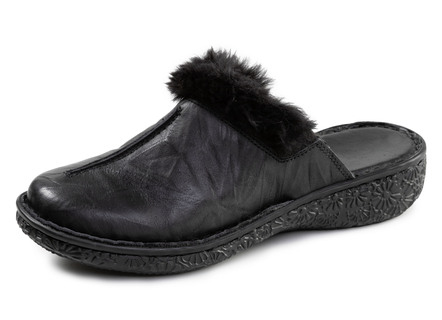 ELENA EDEN, klassische Damen-Clogs, Weite G, mit Plüsch