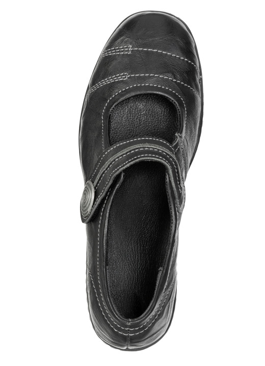 Pumps & Ballerina - ELENA EDEN, bequeme Damen-Spangenschuhe, Weite H, mit herausnehmbarem Fußbett, in Größe 035 bis 042, in Farbe SCHWARZ Ansicht 2