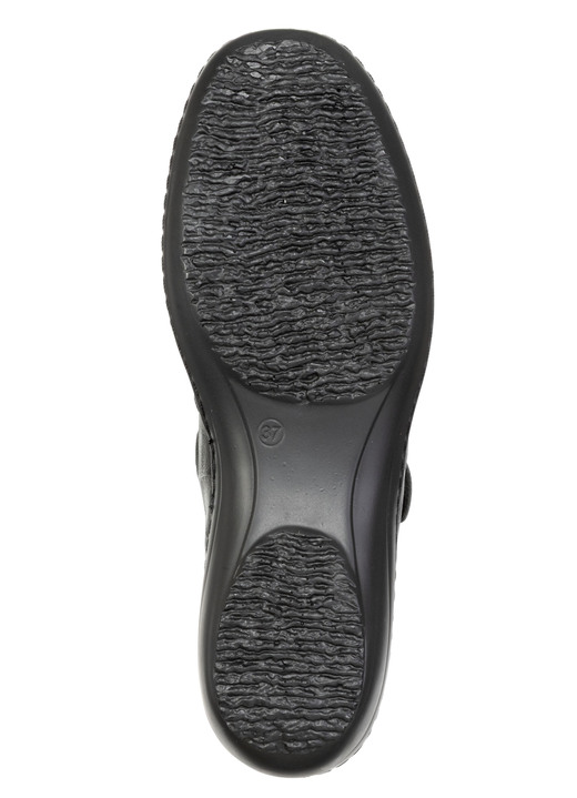 Pumps & Ballerina - ELENA EDEN, bequeme Damen-Spangenschuhe, Weite H, mit herausnehmbarem Fußbett, in Größe 035 bis 042, in Farbe SCHWARZ Ansicht 3