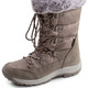Stiefel & Stiefeletten - Gefütterte Damen-Stiefel, Winterschuhe, mit Reißverschluss, in Größe 036 bis 042, in Farbe TAUPE – Farbe TAUPE – Ansicht 1